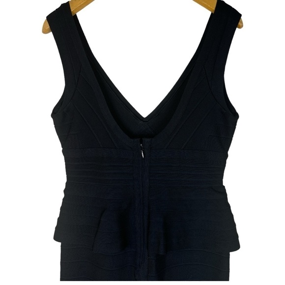 Hervé Léger Rebeca Peplum Bandage Dress Size Large - Picture 13 of 15